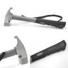 Portable Carbon Steel Camping Tent Hammer Tent Peg Stake Puller Mallet Extrator Remover Awning Canopy Multifunction Tool