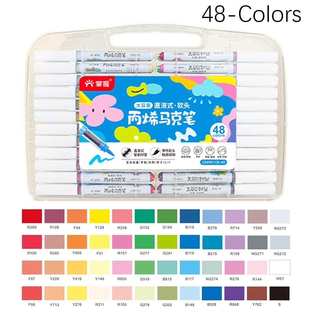 Soft Tip Acrylic Marker Straight Liquid Art Watercolor Pen Professional Colour Pen  Graffiti