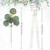 1/4 Sets Satin Bows Artificial Eucalyptus Chair Sashes Wedding Chair Decoration  Party Decorations