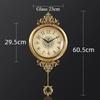 Brass Wall Clock Modern Wall Watch Luxury Aesthetic Large Art Pendulum Clocks Minimalist Silent Elegant Living Room Watches
