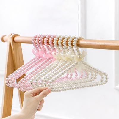 5pcs Stylish Artificial Pearl Pet Clothes Hanger 20/25/30cm Pearl Small Clothes Hanger