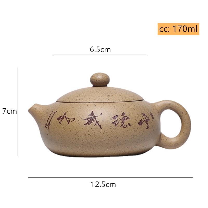 

170ml Yixing Purple Clay Tea Pot Hand-carved Filter Beauty Teapot Tradition Pu er Tea Infuser Customized Chinese Zisah Teaware