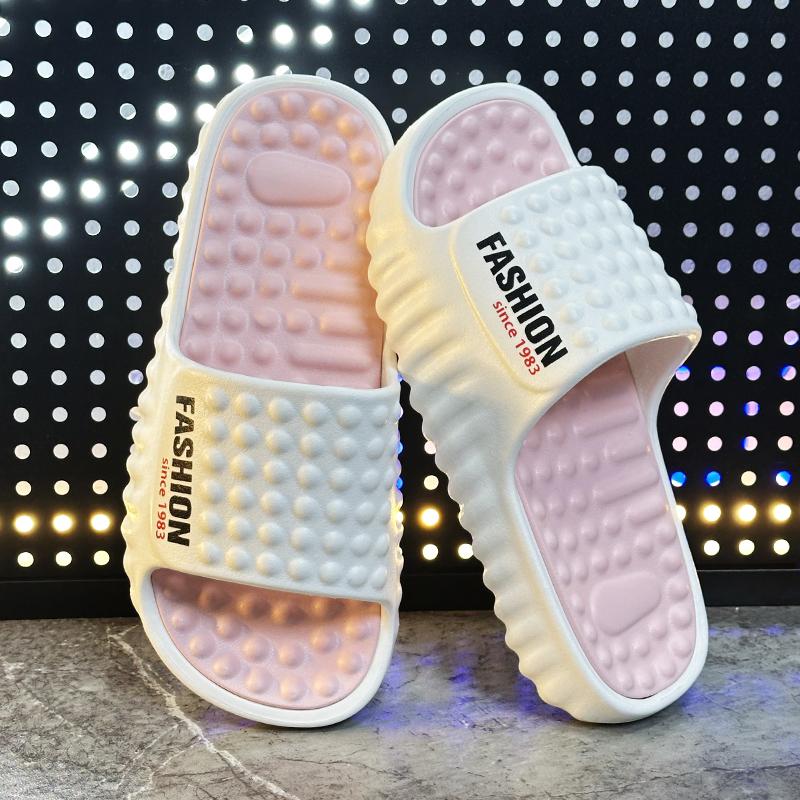 New Men'S Massage Slippers Indoor Outdoor Beach Casual Sandals Comfortable Slides Mens Flip-Flops Women House Slippers