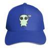 Cute green alien Baseball Cap Cotton Twill Breathable Contrast Two Tone Brim Snapback Flat Bill