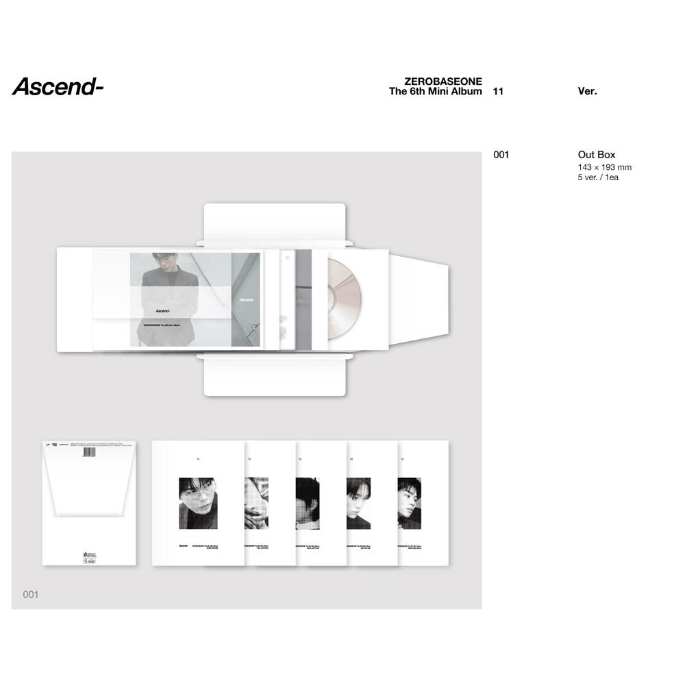 [Pre-Order] ZEROBASEONE Ascend Kpop Album CD Photocard Official Set Version