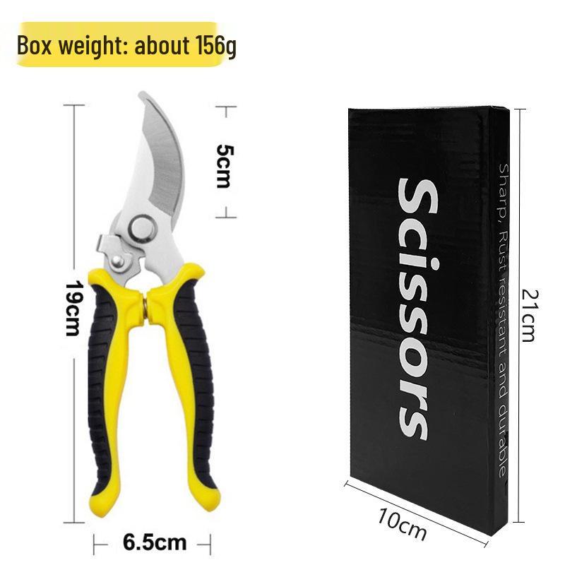 Multifunctional Stainless Steel Pruning Shears for Gardening, Grafting, and Flower Branches