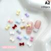 100Pcs 3D Mini Bow Resin Nail Art Decoration Bowknot Ornament Nail Charm Jewelry Design Kawaii Gem