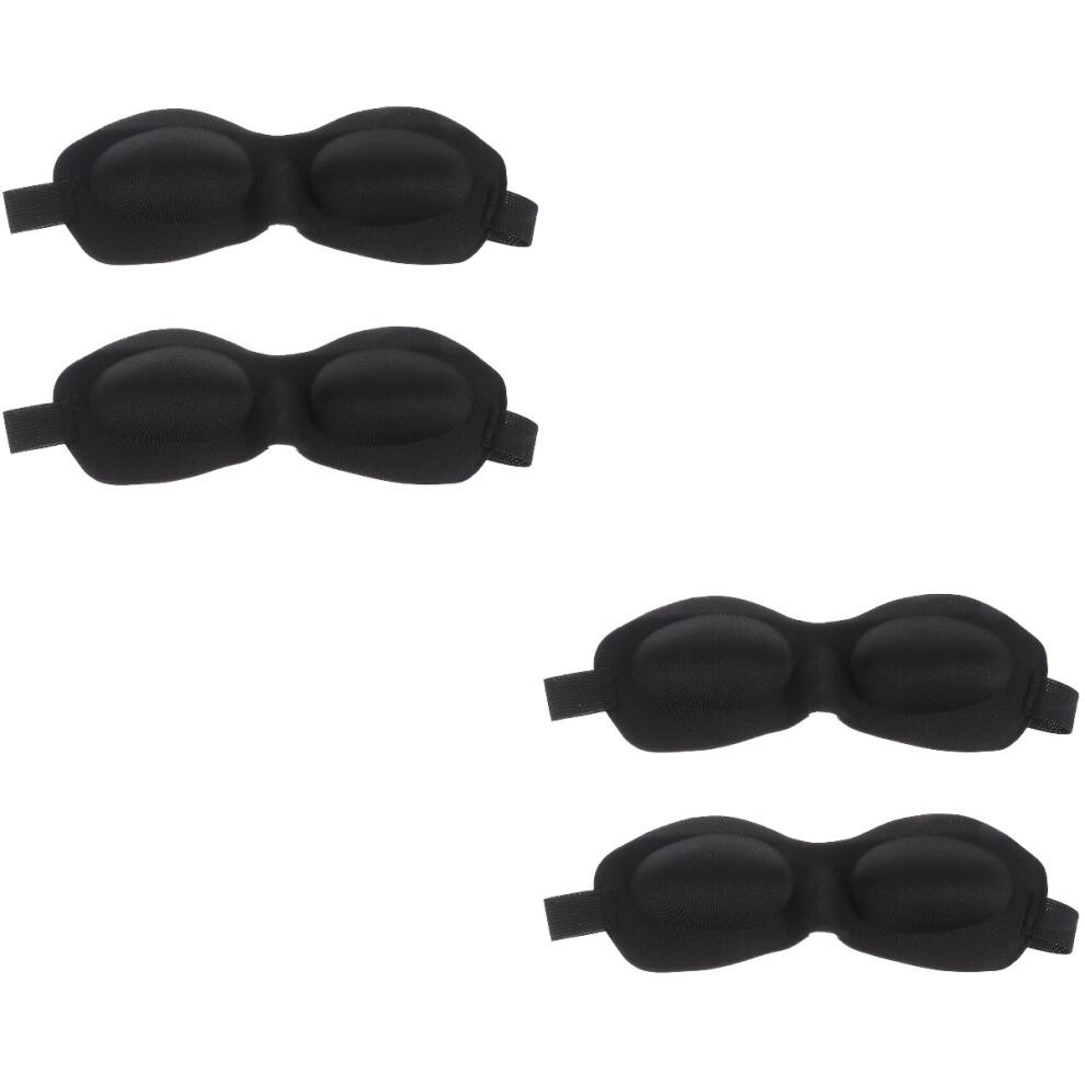 4Stk Schlafmaske Verdunkelnd Elastisch Komfortabel Für Schlaf