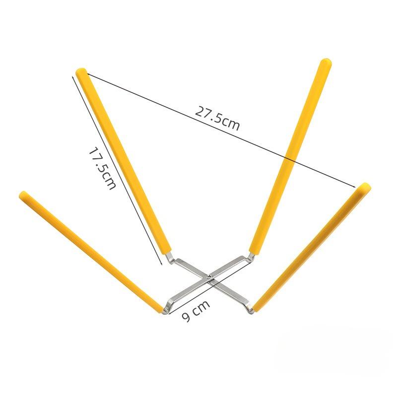 Stainless Steel Silicone Cooling Rack for Chiffon Cake Inverted Drying Stand Collapsible Baking Tool for Cake Layers Desserts