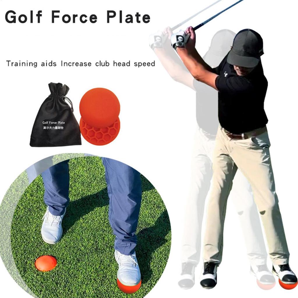 Golf Swing Pedal Ground Reaction Force Rubber Force Exerciser Step Pad For Golf Lovers Increase Club Head Speed
