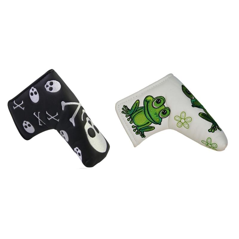 PU Leather Iron Wedges Golf Club Head Cover Frogs Skull Golf Iron Headcover Protective Cover To Protect Your Golf Club