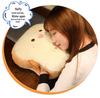 Plush Rabbit Fur Hand Warmer & Pillow - Cute Toast Bread Design
