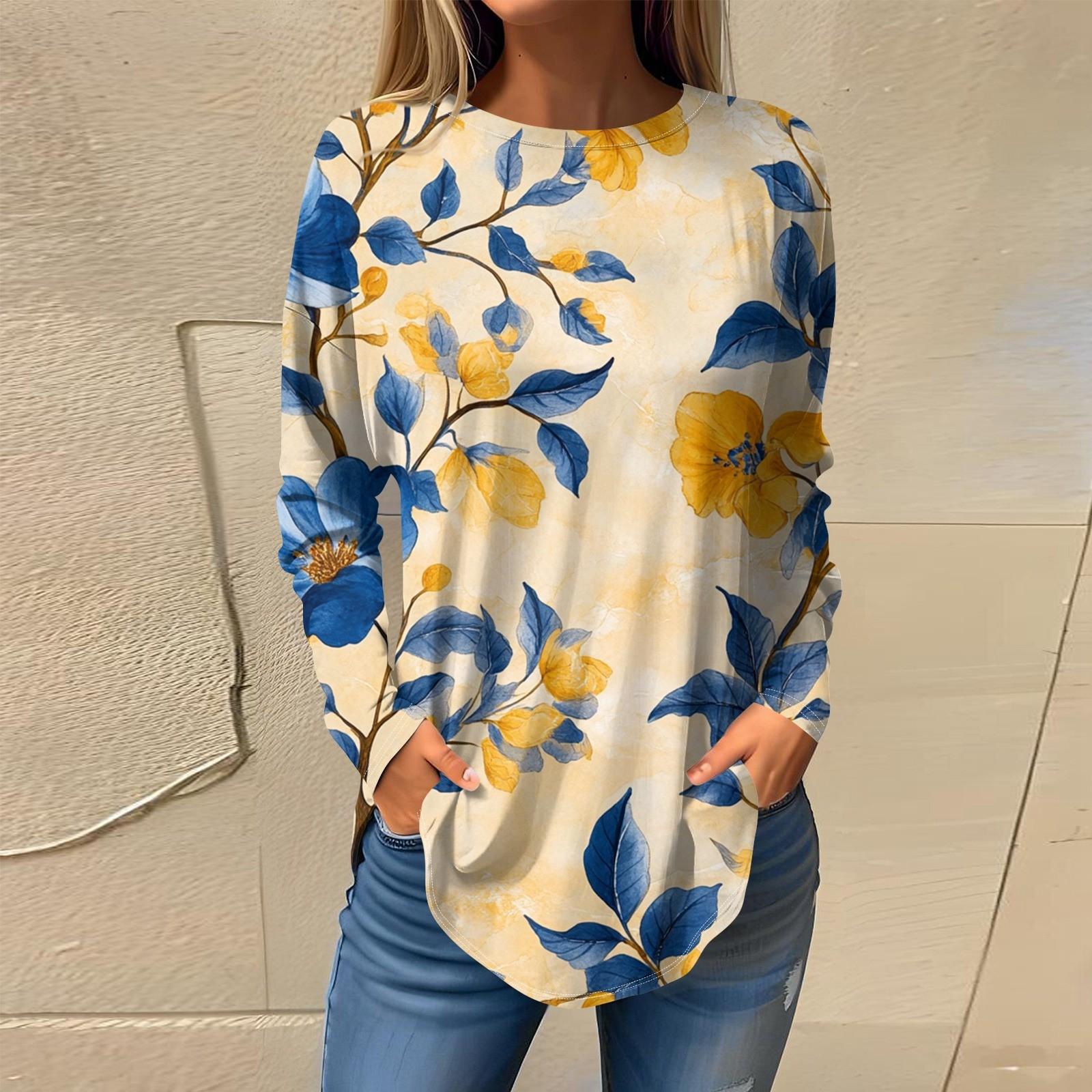 

Женская мода с длинным рукавом и круглым вырезом, винтажный асимметричный пуловер L бежевый