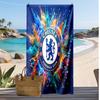 Toalla de Playa Impresa del Chelsea FC Toalla Suave de Secado Rápido Manta de Playa Rectangular Grande Portátil para Viajes Piscina