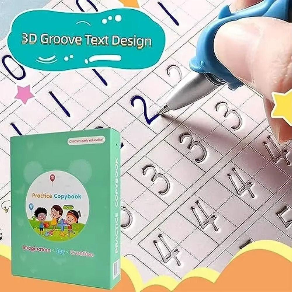 

Reusable Arabic Calligraphy Book 3D Magic Practice Writing Post Early Learn