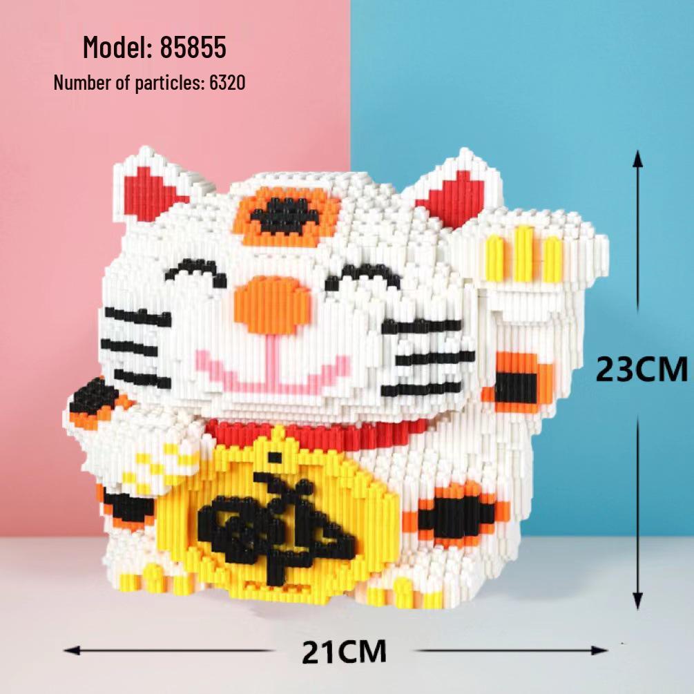 Girls' Compatible Lego: Violent Bear Building Block Series - Educational Micro-Block Interlocking Toys & Gifts