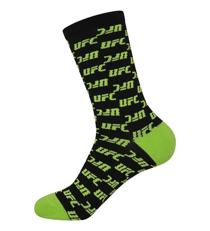 UFC Monogram Crew Socks Black U2SCU3303BK