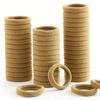 Korean Style Colorful Seamless Hair Bands (100 Pcs) - Non-Damaging, High Elastic Hair Towel Rings & Headdresses