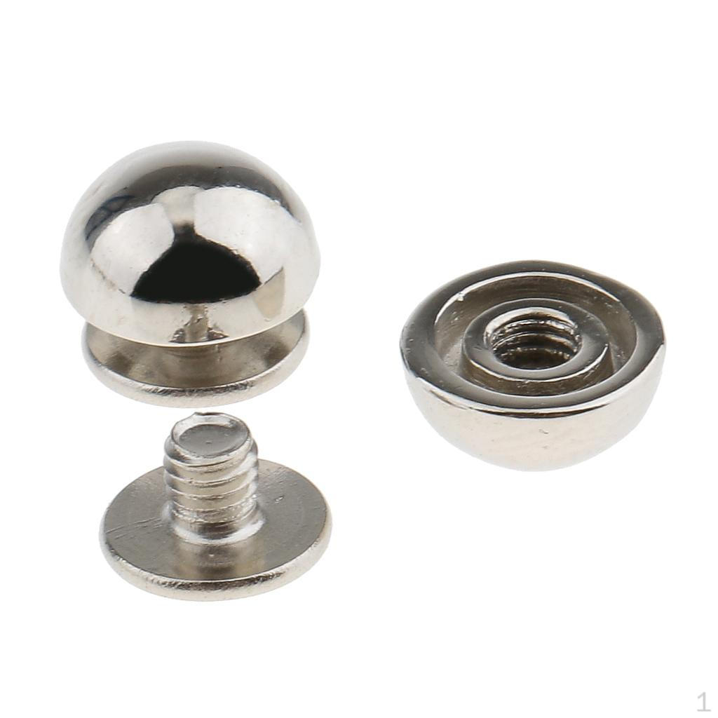 20 Metal Dome Studs for Leathercraft And Accessories 8mm