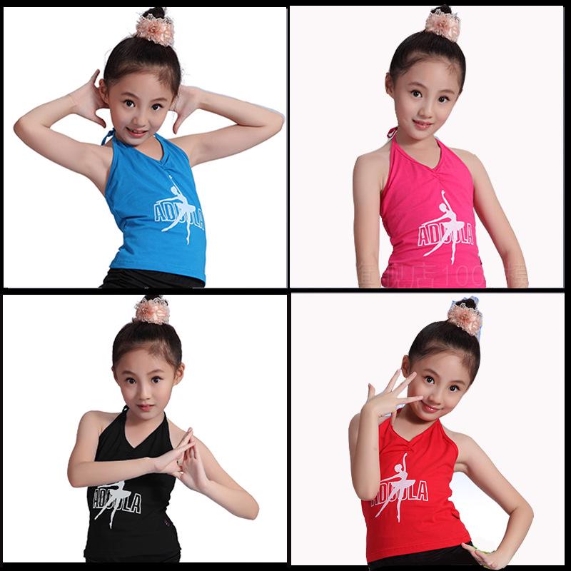 Children's Cotton Dance Tops - Spring & Autumn: Long/Short Sleeve Latin, Summer Chinese, Yoga Wear for Girls