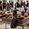 3D Printed Vintage Faceless Witch Sculpture Plastic Mystery Witch Ornament  Bookshelf