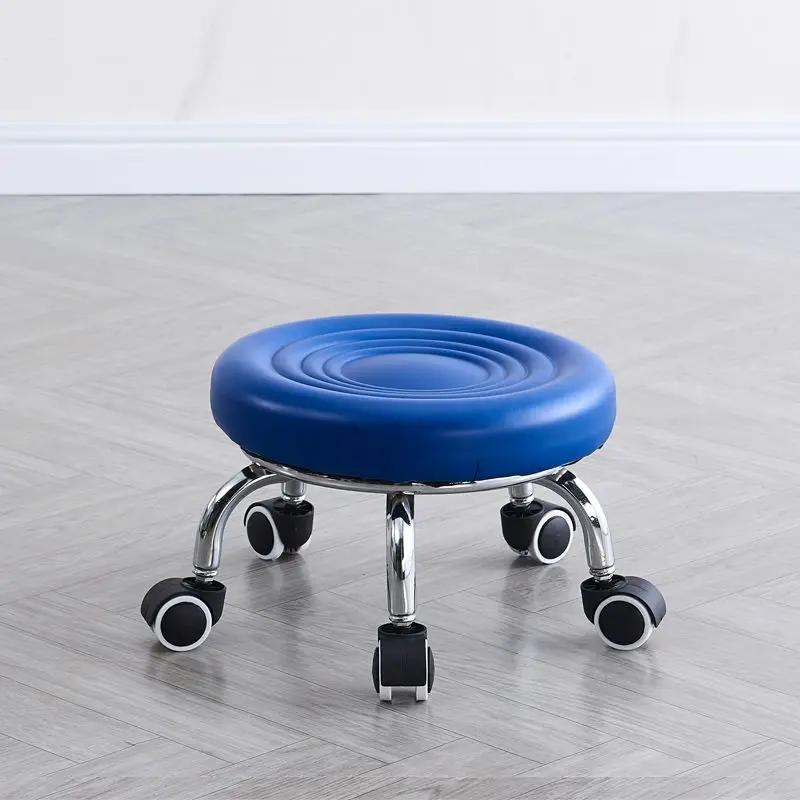 Stool with Pulleys for Car Washing, Movable Seatin, Housework, Mobile Farming Chair Wheel Chair