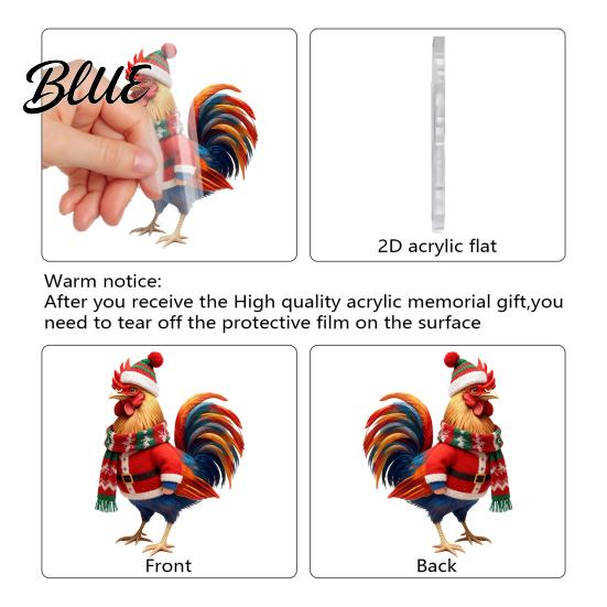 Children Christmas Calendar Windows Holiday Box Multifunctional 24-Day Countdown Chicken Advent with Easy-Open Decoration Family