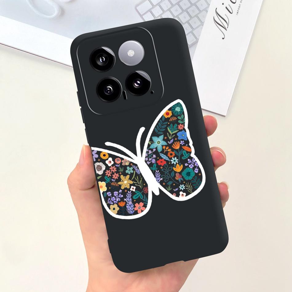 For Xiaomi 14 Phone Case Xiaomi Mi 14 5G Mi14 2024 Cute Cat Cartoon Jelly Silicon Soft Protective Back Cover