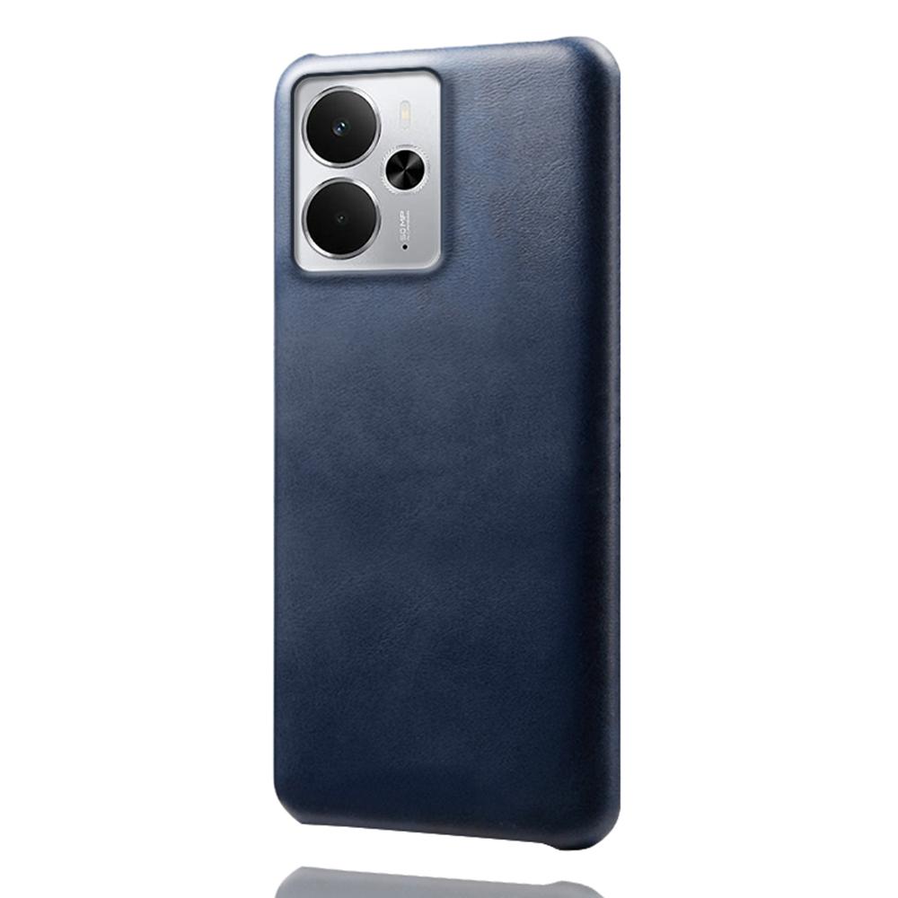 For Realme 14 5G Case Calf Texture PU Leather Hard PC Protective Phone Cover