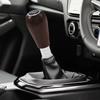 Wood Grain Gear Shifter Knob, Universal Car Gear Shift Manual Knobs Aluminum Alloy Stick Shift Handle with 3 Threaded Adapters M8 M10 M12, Style A