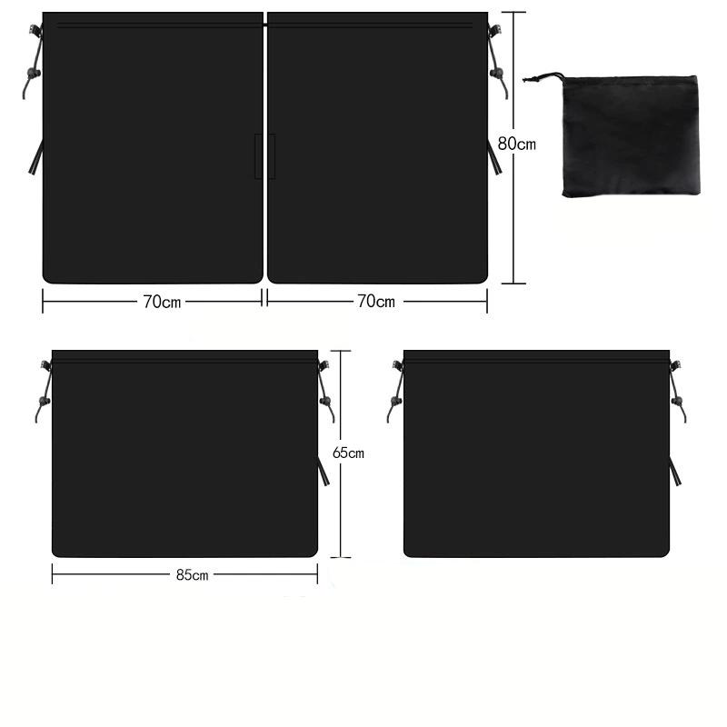 2/4pcs Car Privacy Curtain Set Window Shade Privacy Travel Nap Night Car Camping Detachable Simple Curtain Car Accessories