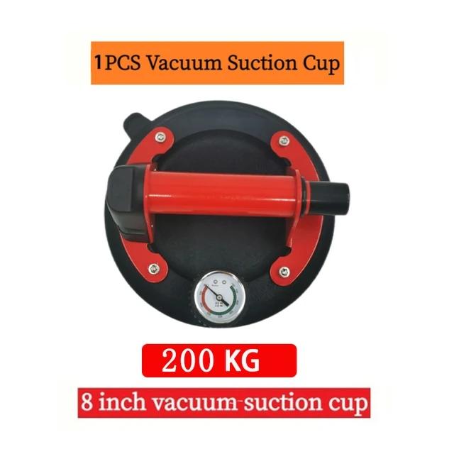 

С манометром, металлической ручкой, вакуумная присоска, 8 дюймов, сверхмощный вакуумный подъемник для гранитной стеклянной плитки, ручной подъем