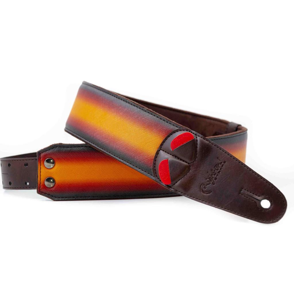 STRAPS Guitar Width Length Unique RightOn! Strap, 6cm, 95-150cm, SUNBURST,