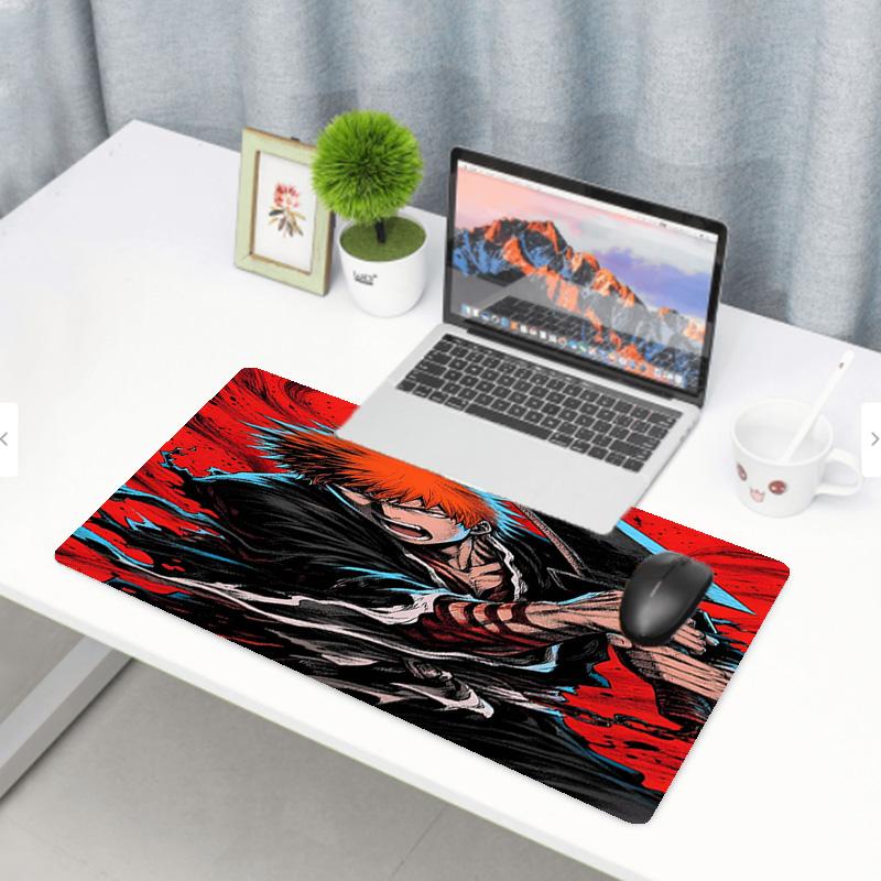 BLEACH Print Mouse Pad, Anti‑Slip Desktop keyboard Mat, for PC Laptop Gaming Working Daily Use, Cool Festival Surprise Gift