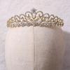 DIEZI Korean Elegant Butterfly Crystal Crown Tiara For Women Wedding Party Bridal Hair Dress Accessories Rhinestone Tiaras
