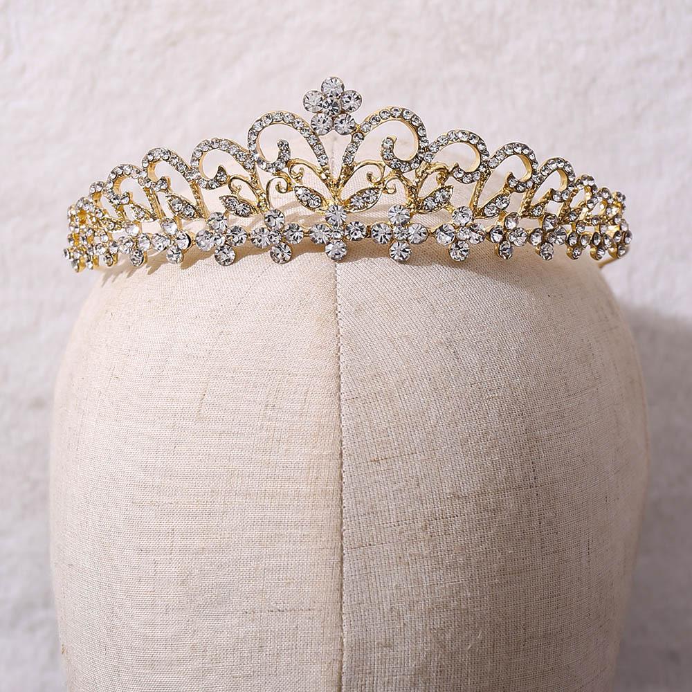 DIEZI Korean Elegant Butterfly Crystal Crown Tiara For Women Wedding Party Bridal Hair Dress Accessories Rhinestone Tiaras