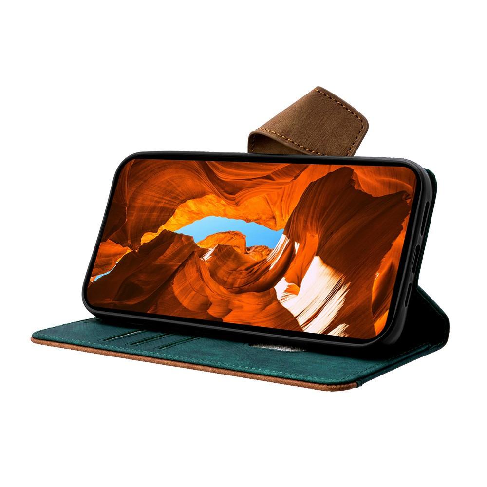 For Vivo Y29s 5G/Y04 4G Case RFID Blocking Color Splicing PU Leather Wallet Phone Cover