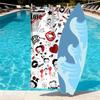 Betty Boop Print Beach Towel Design, Soft, Lightweight. for Home Bathroom, Spa, Pool, Yoga, Surfing, Camping, Gift for Family, Friend