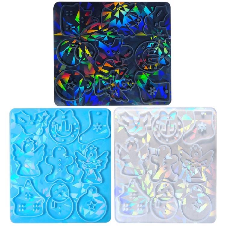 Light and Shadow Keychain Mold DIY Epoxy Craft Necklace Pendant Jewelry Mold