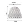 Winter Women's Big Head Circumference Knitted Hat Elastic Cap