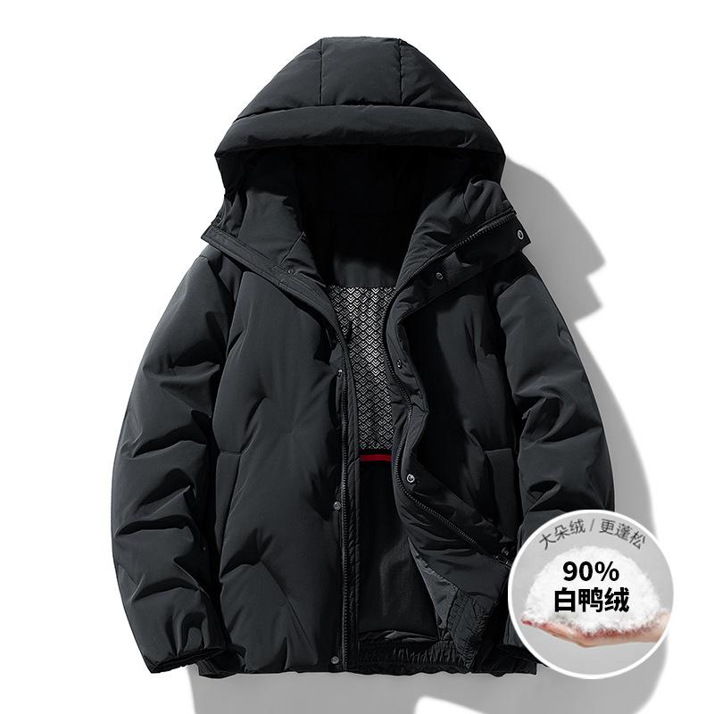 

Зимняя новая мужская корейская версия пуховика с капюшоном и легкой пластиной из графена, модная универсальная куртка для пары 3XL