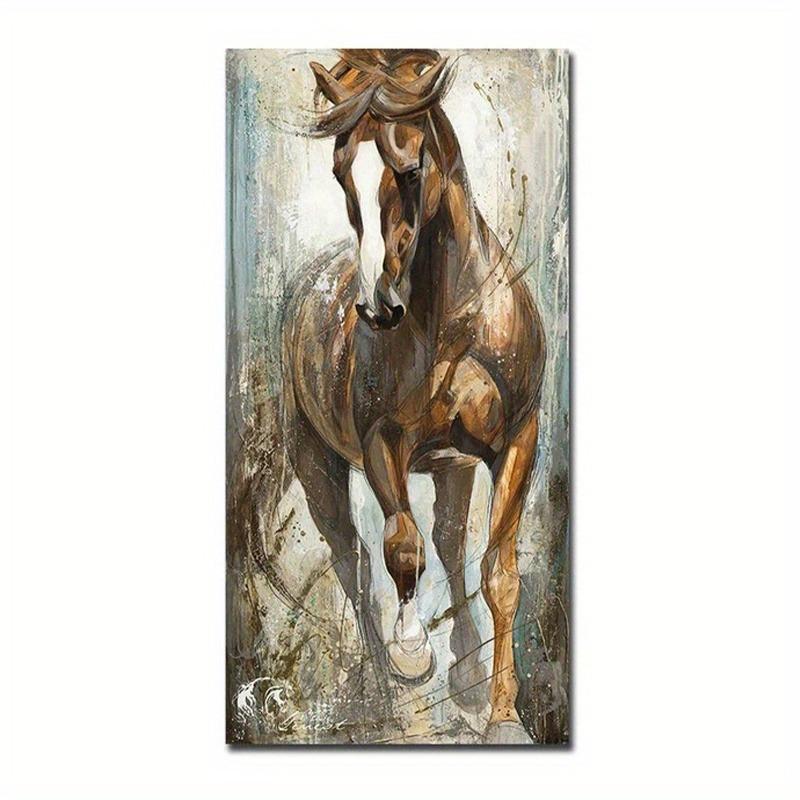 

Животное Лошадь Абстрактная Картина Плакат Холст Картина Гостиная Настенное Искусство Фреска Украшение Фреска для Современного Домашнего Декора 40x80cm