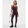 Lululemon Swiftly Tech Racerback Tank Top 2.0  Waist Length Spandex Stripe Plum Indochine Blue