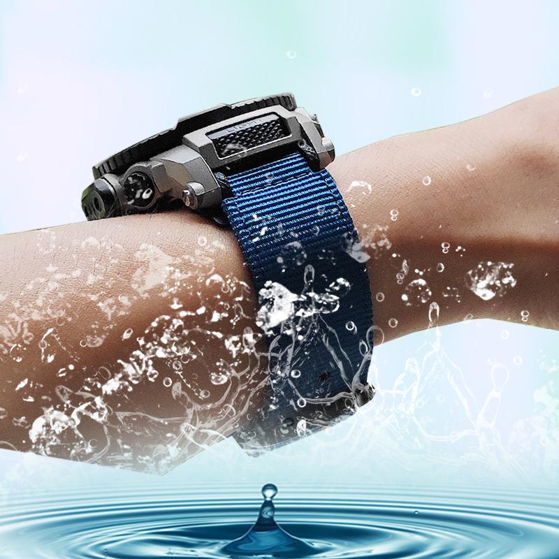 Modified Nylon Watch Band for Casio AE1200WH/1300/1000/1500 AE-1200 A158W A159 Waterproof Outdoor Sports Wrist Strap 24*18mm