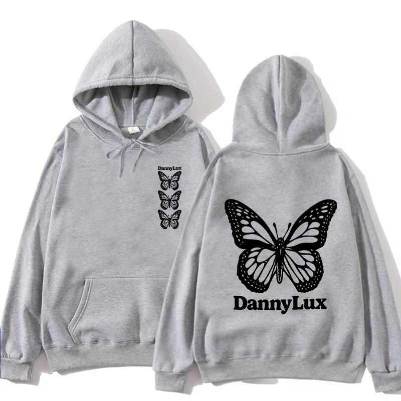 Herbst/Winter Dannylux - Langarm Schmetterling Hoodie für Damen und Herren Hip Hop Mode Kleidung Neue Hochwertige Sportbekleidung
