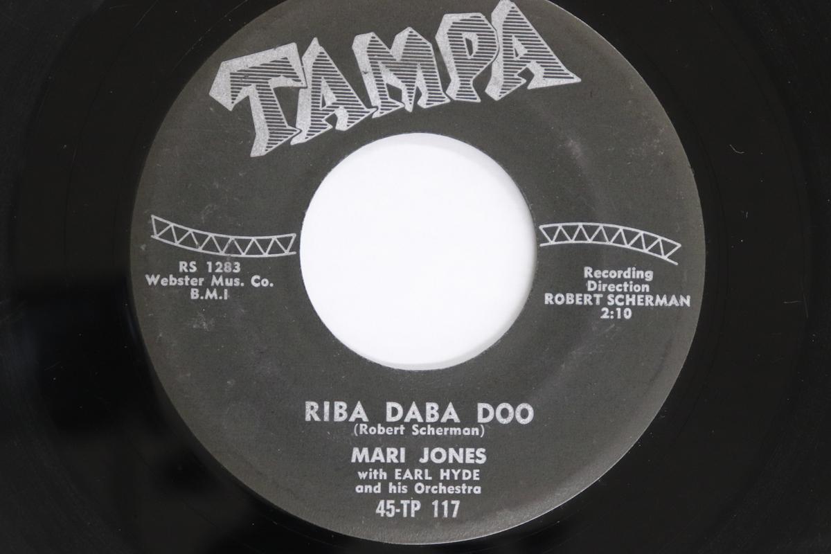 

7-дюймовая пластинка МАРИ ДЖОНС, ЭРЛ ХАЙД И ЕГО ОРКЕСТР - Riba Daba Doo / Chicken Little 45TP117 TAMPA RECORDS 1956 США Блюз Б/У