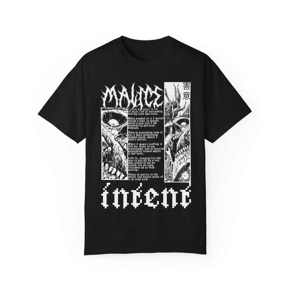 

Malice Intent | Gothic Brutalism Shirt | Original Design Unisex T-Shirt XXXXL