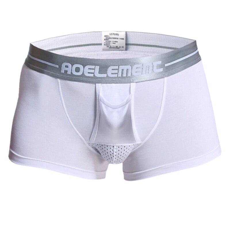 Men's Sexy Bullets U Convex Separation Physiological Health Boxer Man Underwear Model Soft Shorts Panties Underpants