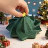 3D Printed Christmas Star Toy Stress Relief Retractable Tower Fidget Star with Handle Kids Teens Adults Portable Telescopic Xmas Tree Sensory Toy