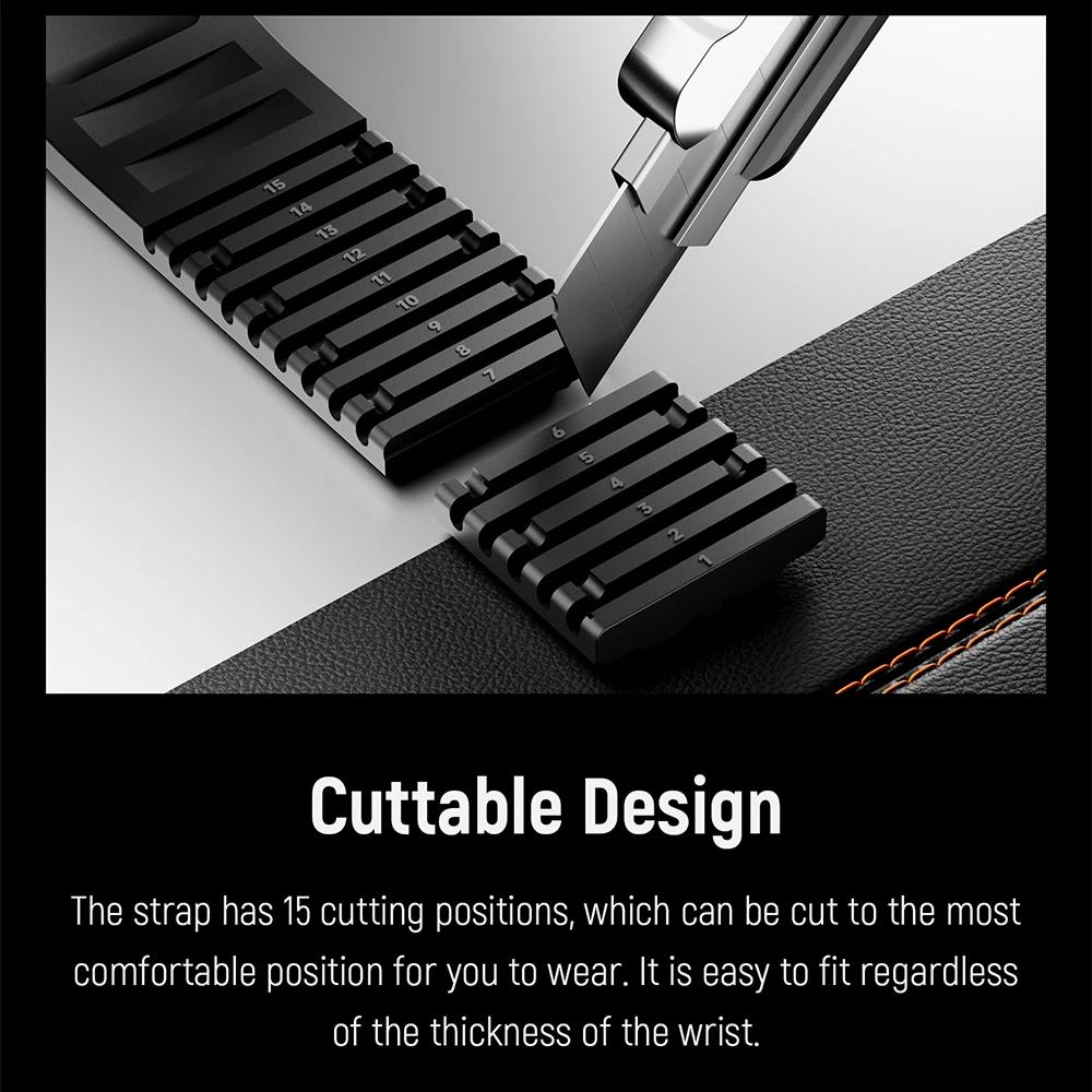 Sports Silicone Band for Apple Watch Ultra 3/2 49mm 46mm 45mm 44mm Luxury Metal Bracelet for iWatch Series 11 10 9 8 7 Se Strap